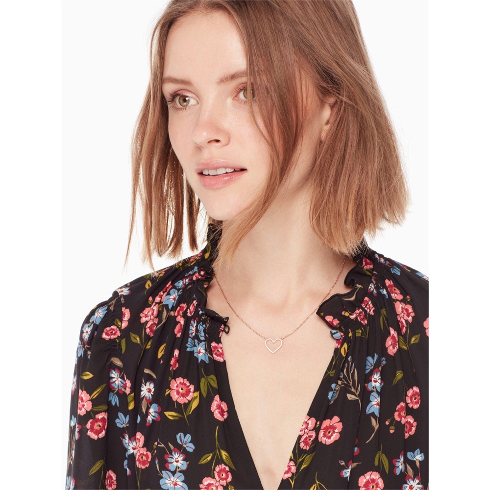 KATE SPADE • Yours Truly Open Heart Necklace - Picture 2 of 4